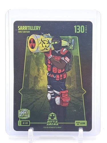 SARRTILLERY 2025 ALEX SARR BATTLE ARENA GLOW #BF-120 1ST ED ROOKIE Q3735