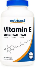 Nutricost Vitamin E 400 IU - 240 Softgel Capsules