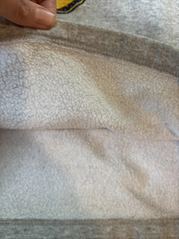 Sudadera de fútbol americano vintage años 90 niños Michigan Wolverines bordada talla 7 gris Foto 4 de 4