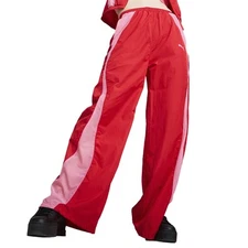 PUMA Dare To Parachute Pants Womens Red Casual Athletic Bottoms 62694111