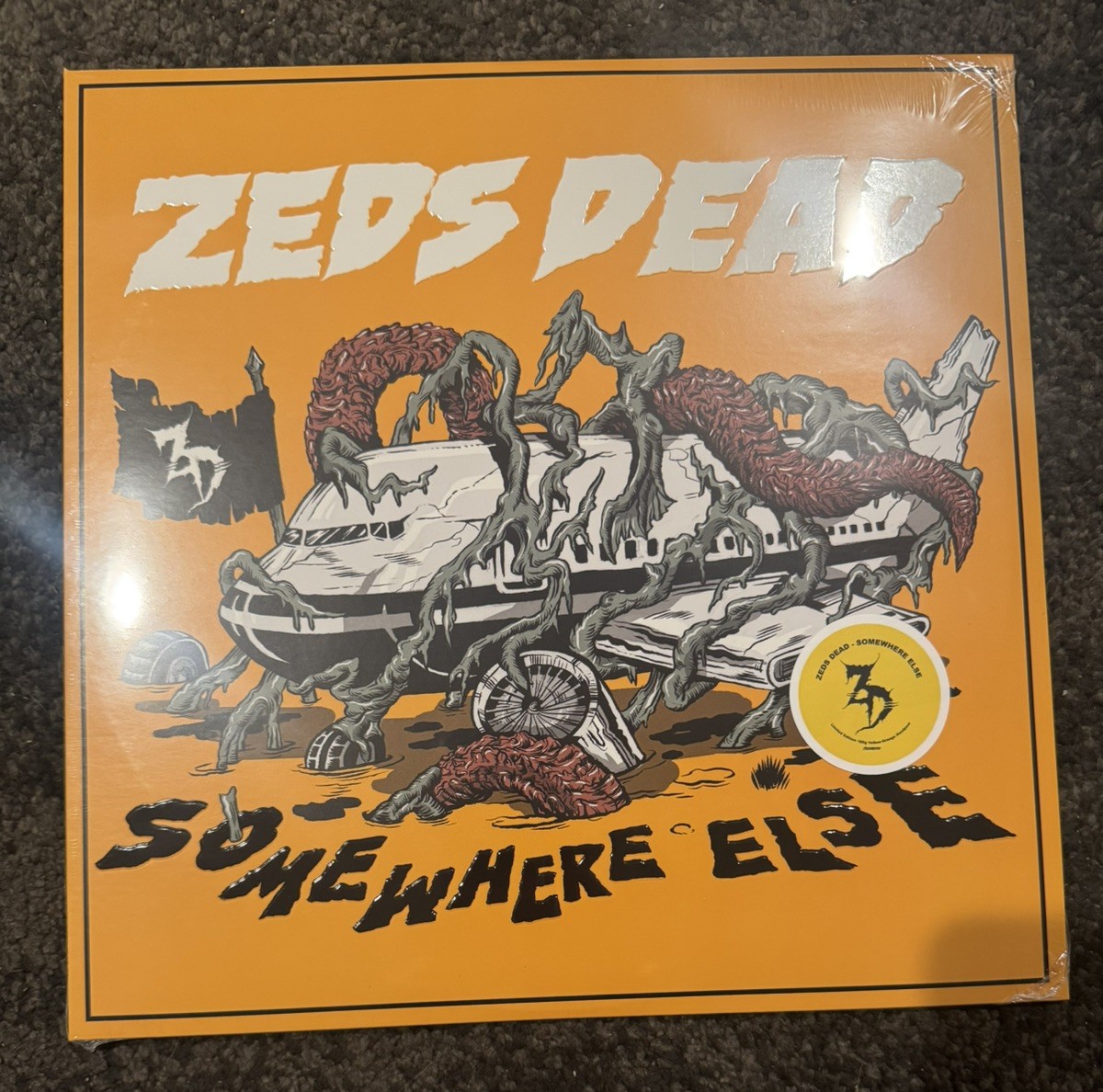 somewhere else (yellow & orange handpour vinyl) - zeds dead