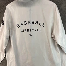 Baseball Lifestyle Windbreaker Pullover Size Large 