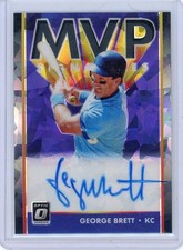 2019 Panini Donruss Optic George Brett #MVP-GB MVP AUTO 1/5 ROYALS..