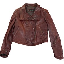 Black Rivet Leather Moto Jacket Women Large B...