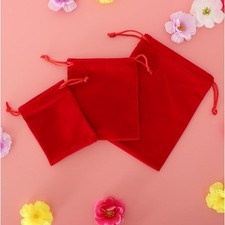 5 Pieces  Drawstring Pouches Jewellery Wedding Pouch Bag