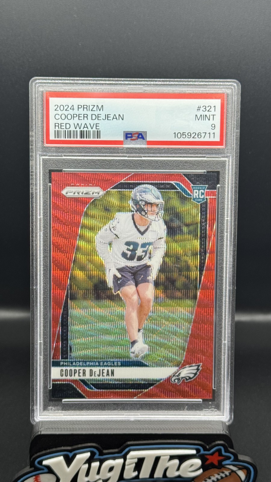 2024 Panini Prizm - Rookies Cooper DeJean #321 Red Wave Prizm /149 (RC)