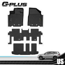 Back Floor Mats Cargo Liners TPE Fits 2014-2020 Nissan Pathfinder Infiniti QX60