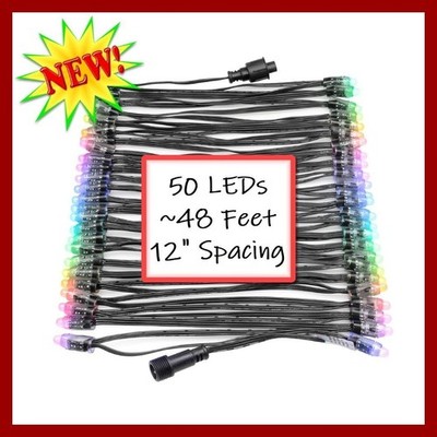WS2811 LED Pixel Lights Individually Addressable xConnect 50 LEDs 48 Feet