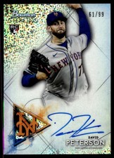 2021 BOWMAN STERLING ROOKIE AUTOGRAPHS SPECKLE REFRACTOR DAVID PETERSON RC AUTO