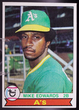 1979 Topps #613 Mike Edwards Oakland A's 2B Vintage Baseball Card