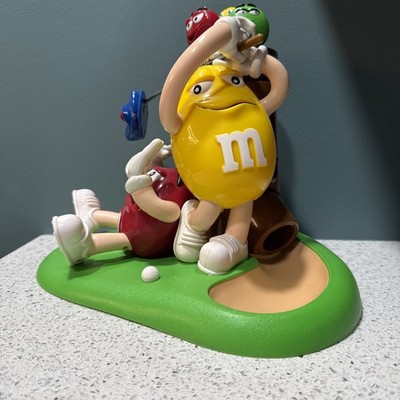 M&Ms The Golf Mulligan-Ville Candy Dispenser Red Yellow Golf Bag Collectible