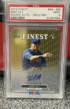 2013 Topps Finest - Autograph Rookie Refractor Mike Olt #RA-MO Gold /50 (AU, RC)