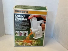 Vintage Presto Salad Shooter 02910 Electric Shredder Grater Slicer In Box 1989