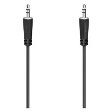 Hama Audio Jack Cable 3.5mm Plug Black 1.5m 00205262