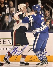 Colton ORR + Chris NEIL Signed 8x10 Photo! Toronto Maple Leafs Vs Senators W/COA