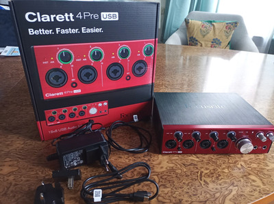 Focusrite Clarett 4Pre USB Neuwertig inkl OVP gebraucht Recording Studio