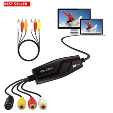 High-Quality RCA to USB Video Capture Card   Digitize VHS  Hi8 for Mac/Windows