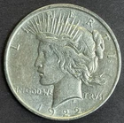 1922-D Peace Silver Dollar, XF