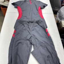 Women's Scrub Set Medical Nursing Top and Slim Fit Flare-Leg Elastic Waist Pants