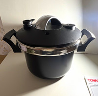 Tower 6L Stainless Steel Sure Touch Stove Top Pressure Cooker w/ Lid & Manual