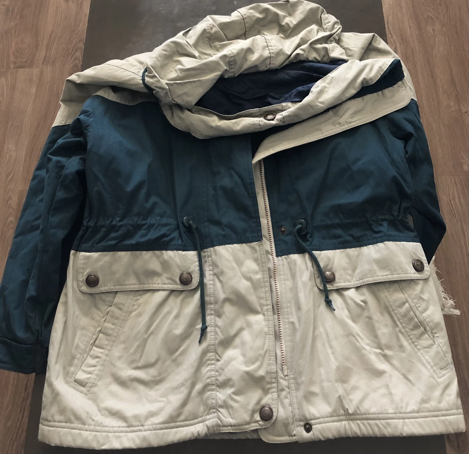 Pacific Trail Mens Medium Jacket Zipper with Hood Hide Away Feature - product detail image 1