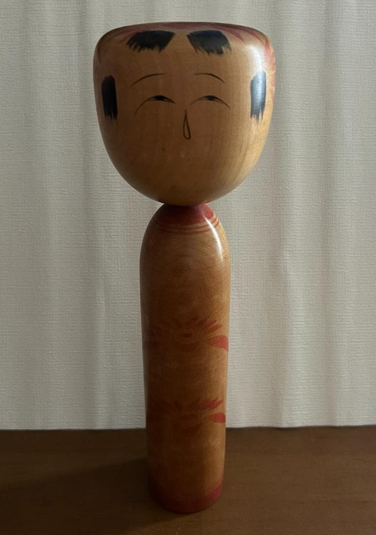 Sanshiro Ishiyama Kokeshi Doll Zao Takayu 25cm Traditional Japanese Art Used