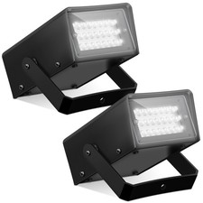 2 Pack Christmas Mini Strobe Lights, Bright LED Strobe Stage Light Adjustable...