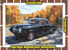 Metal Sign - 1950 Studebaker Champion Watercolor - 14x10