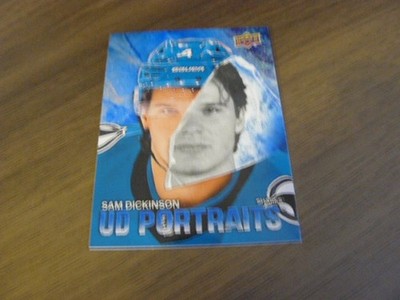 2025/26 upper deck   portraits speckle # p-43 sam dickinson