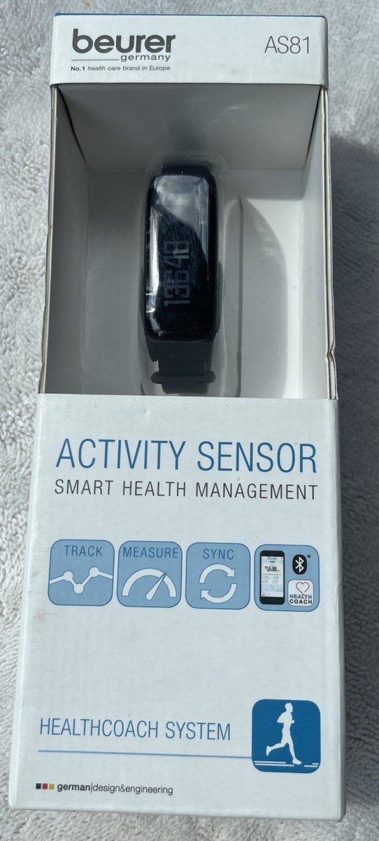 Black Beurer AS81 Bluetooth Activity Sensor Watch for sale online