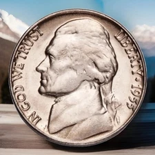 1955-D Jefferson Nickel GEM BU UNC From Original Roll Fast S&H W/Tracking 1002