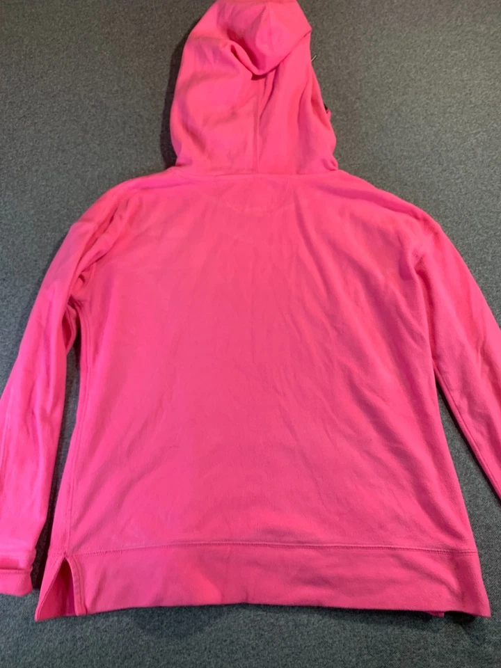 Tek Gear Hoodie Women's Medium Pink Fleece Thumbhole Long Sleeve Performance - Image 2 of 4