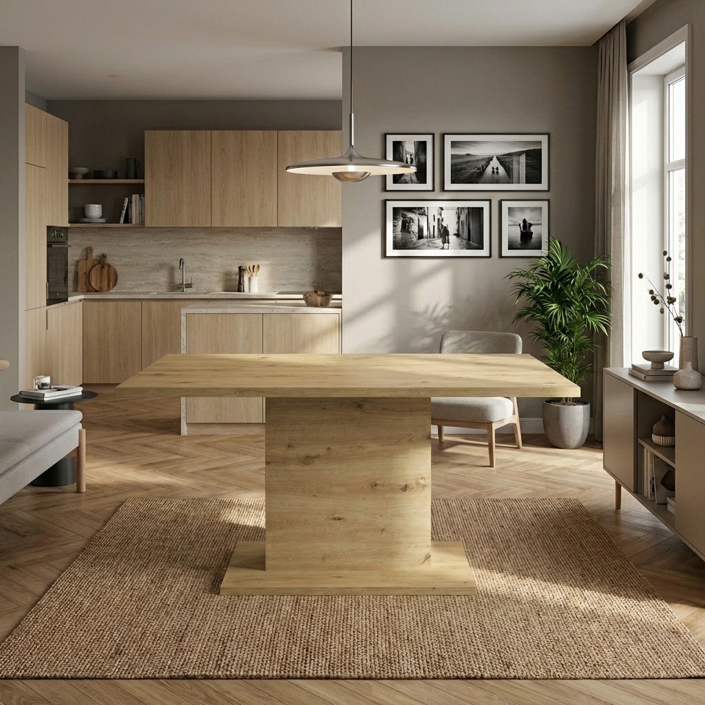 Tavolo da Pranzo DecHome in Rovere 160x80 cm