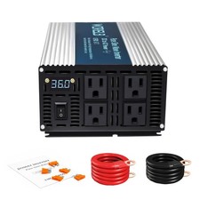 2000W Pure Sine Wave Inverter 36V DC to 110V 120V AC Power Converter with LED...