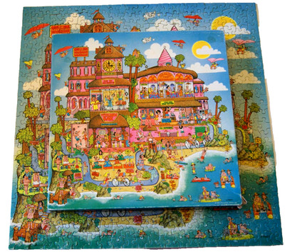 VTG 1983 Hallmark Ambassador ''The Last Resort'' 500 Puzzle Bob Martin COMPLETE