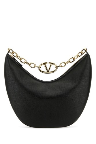 VALENTINO GARAVANI Moon Medium Black Leather Handbag New & Authentic