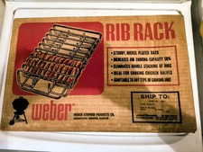 Vintage Weber Grill Rib Rack RR-37 - Nowy w pudełku! lata 1970-80-te?