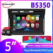 5" Motorcycle MP5 Player DVR Support Android Auto CarPlay Bluetooth 5.0