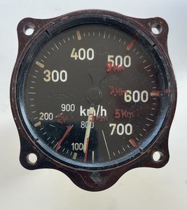 WW II German Aircraft Instrument FAHRTMESSER  AIRSPEED INDICATOR Fl 22234 Fw190