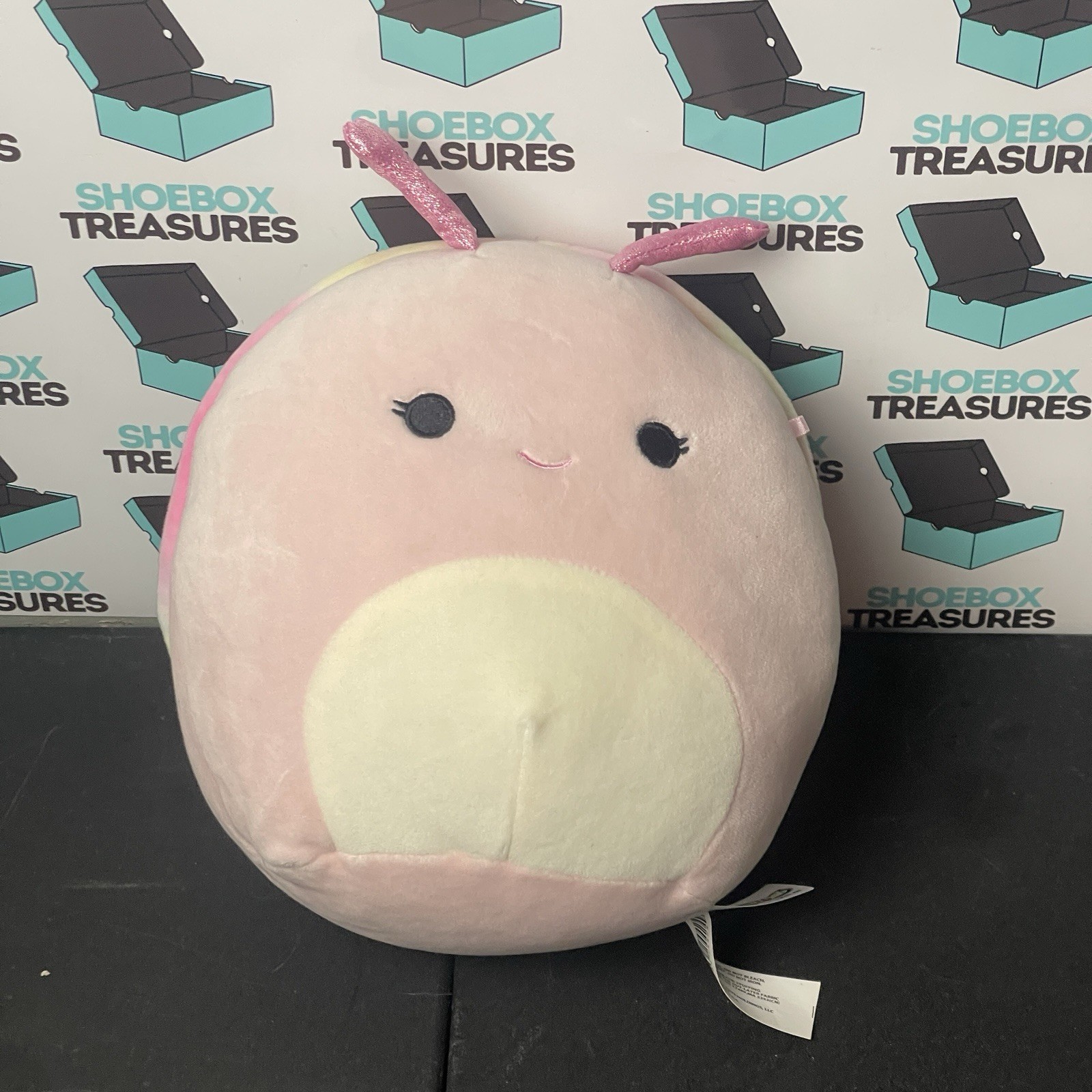Squishmallow-Silvina The Snail! Rainbow Shell Tie Dye 16” Kelly Toys Plush Toy