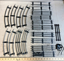 Vintage Marx O Gauge Tubular Train Track Lot - 20 Items C