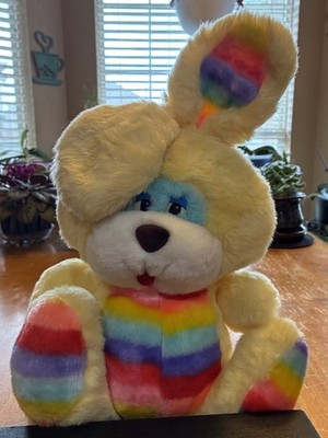 Vintage Young Date Colorful Easter Bunny Rabbit Plush