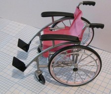 Our Generation Dolls OG Pink Wheel Chair for 18  Doll Toy BATTAT Wheelchair girl