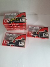 Lot of 6 Maxell UR 120 Blank Cassette Tapes Normal Bias NEW FACTORY SEALED