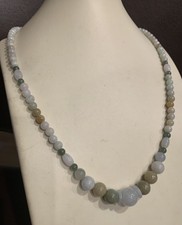 100 Natural Grade A Untreated Multi-Color Jadeite Jade Beads Necklace 23 J 004