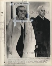 1972 Press Photo Golda Meir of Israel with Ion Ghorghe Maurer of Romania