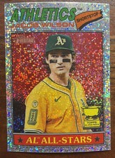 2026 Topps Heritage - #17 Jacob Wilson AL All-Stars Silver Sparkle