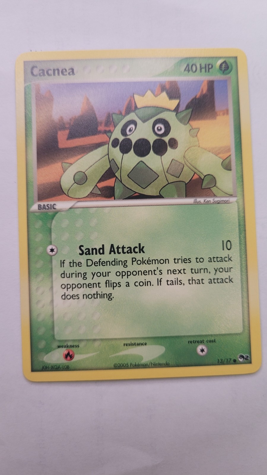 Cacnea 13/17 - Pokémon TCG - Pop Series 2. - NM