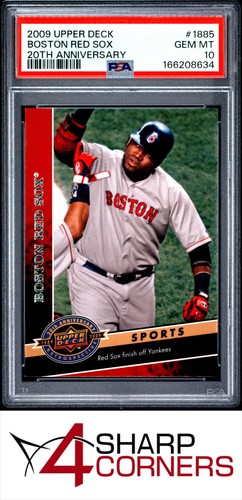 2009 UPPER DECK 20TH ANNIVERSARY #1885 DAVID ORTIZ RED SOX POP 1 PSA 10