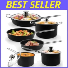 10-Piece Stainless Steel Nonstick Cookware Set